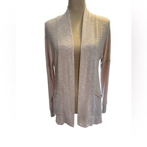 Knox Rose Women’s Pink Cardigan Slouch Pockets Criss Cross Back Size Small *Read